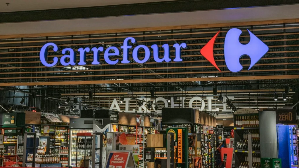 Вывеска магазина Carrefour