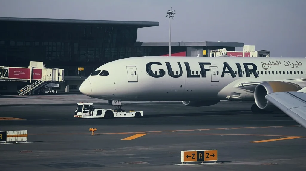 Самолет Gulf Air в аэропорту