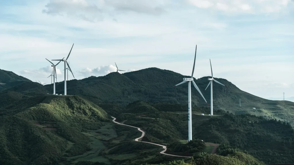 Ветряки в горах