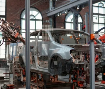 Сборка автомобиля на заводе