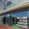 Приветственная табличка на въезде в Malaga TechPark